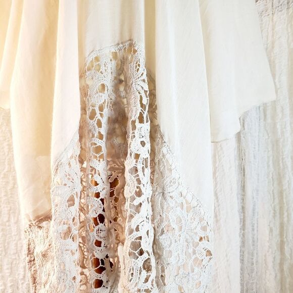 Cream Womens Swim Cover-Up Size XL - Picture 7 of 12